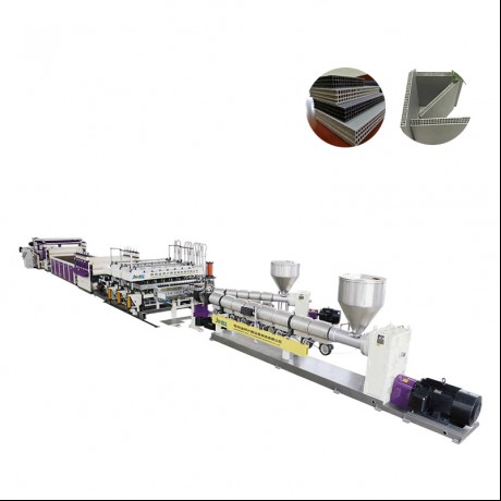 PP ihålig byggnadsmall Board One Mold Double Out Extrusion Line