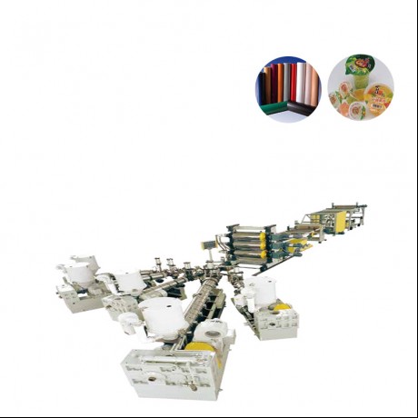 PP, EVA, EVOH, PS och PE Multi-Layer Sheet Co-Extrusion Line