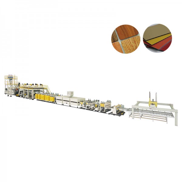 Extruderingslinje av aluminium och plastkompositpanel